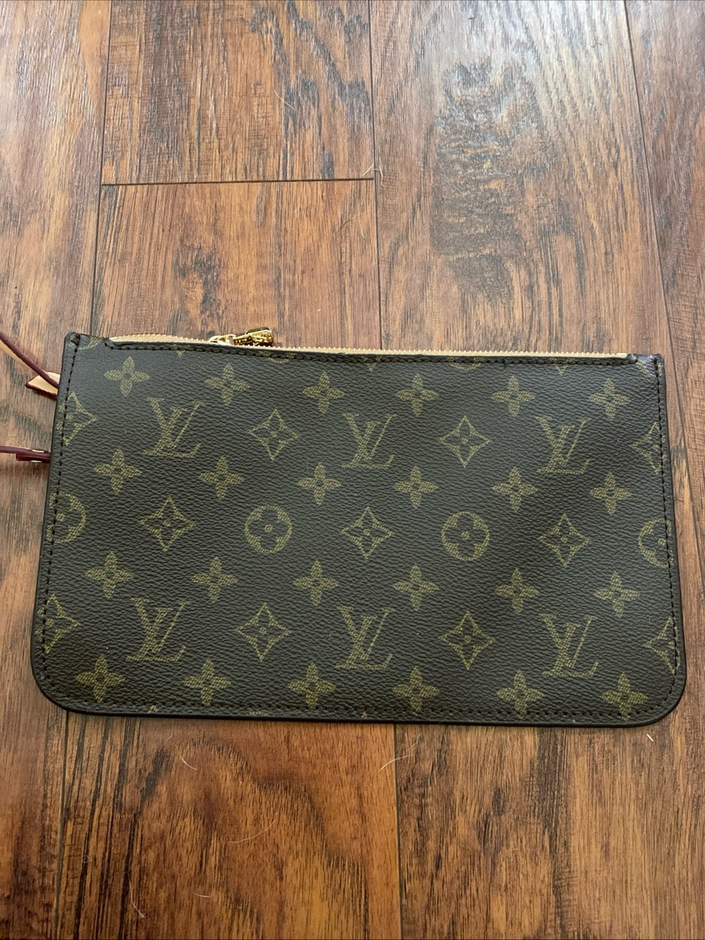 Monogram Canvas Pouch - Brown/Gold - Picture 2 of 6